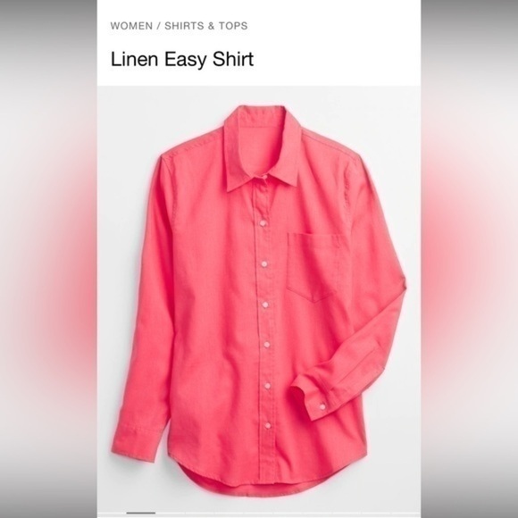 COPY - NWT Gap Linen Easy Shirt - Picture 3 of 10